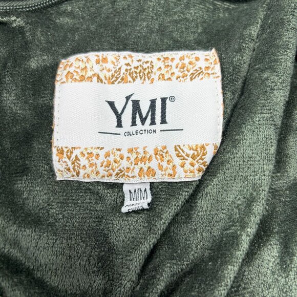 YMI Collection Olive Green Womens Puffer Jacket With Zipper Closure & Fleece Lin - Picture 4 of 12